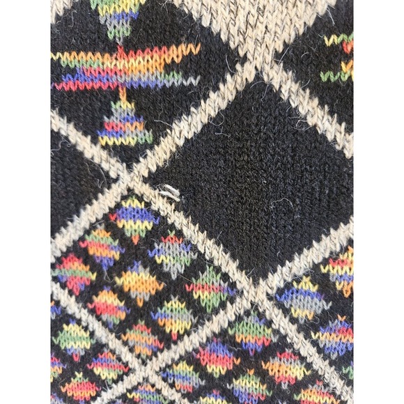 Kamana Multicolor Hooded Cardigan Long Sweater Womens Size Small Rainbow Boho - Picture 15 of 15